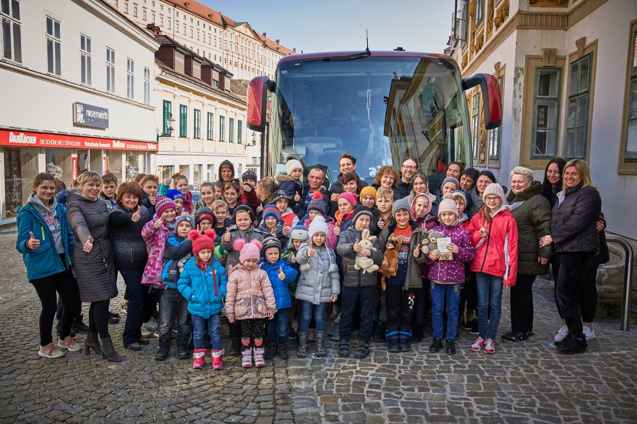 The Sumy center of social and psychological rehabilitation of children of area within the limits of the program "Evacuation of children" was rescued
