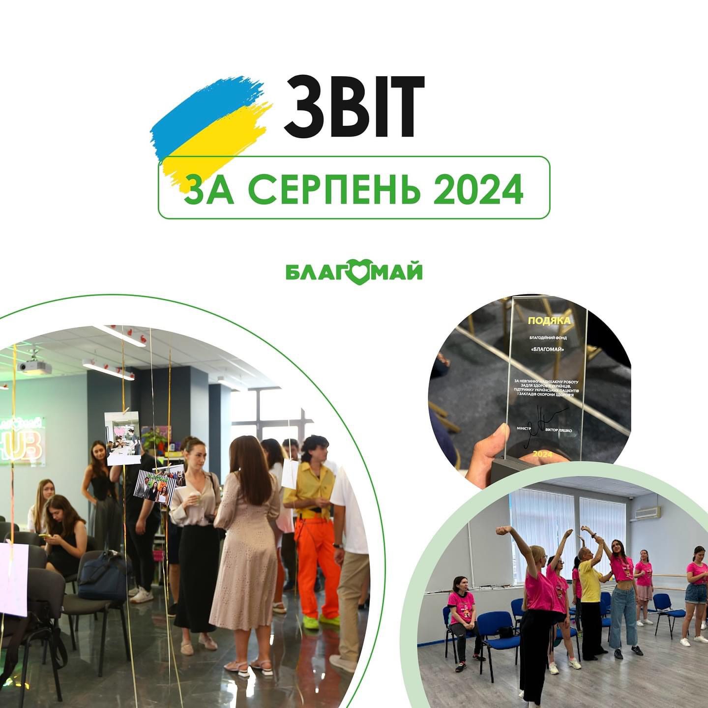Презентуємо звіт за серпень 2024 року!
