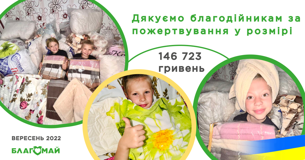 Collection of donations in the amount of 146,723 hryvnias!