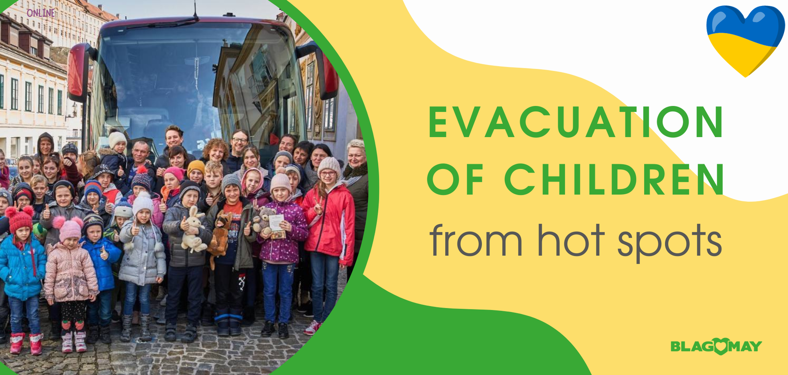 Evacuation of children from orphanages in Ukraine
